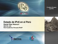 Estado de IPv6 en el PerÃƒÂº