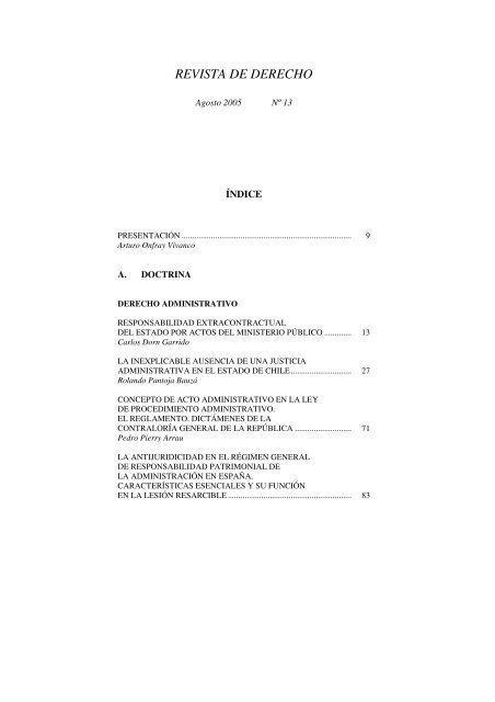 REVISTA DE DERECHO - Consejo de Defensa del Estado