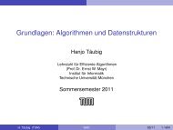 Grundlagen: Algorithmen und Datenstrukturen - Lehrstuhl fÃ¼r ...