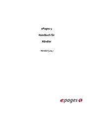 ePages 5 Handbuch für Händler