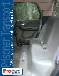 Prisoner Transport ABS Transport Seats & Floor Pans - Pro-Gard ...