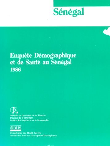 SÃ©nÃ©gal Front Matter - ANSD