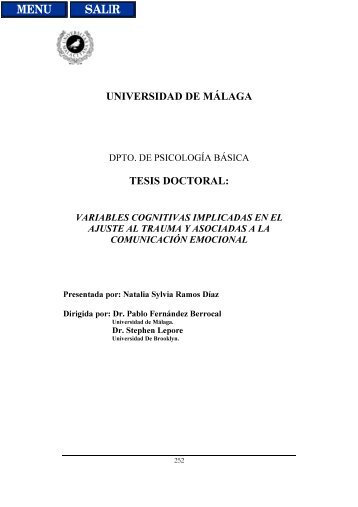 UNIVERSIDAD DE MÁLAGA TESIS DOCTORAL: