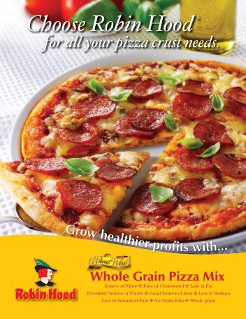 Wheat Wise Â® Whole Grain Pizza Mix - Cargill Foods