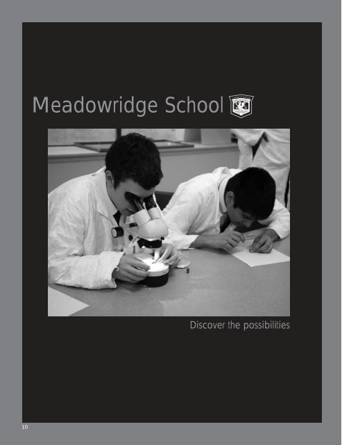 Annual Report 2007 - Meadowridge School