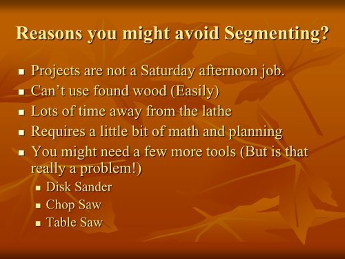 Segmented Tips