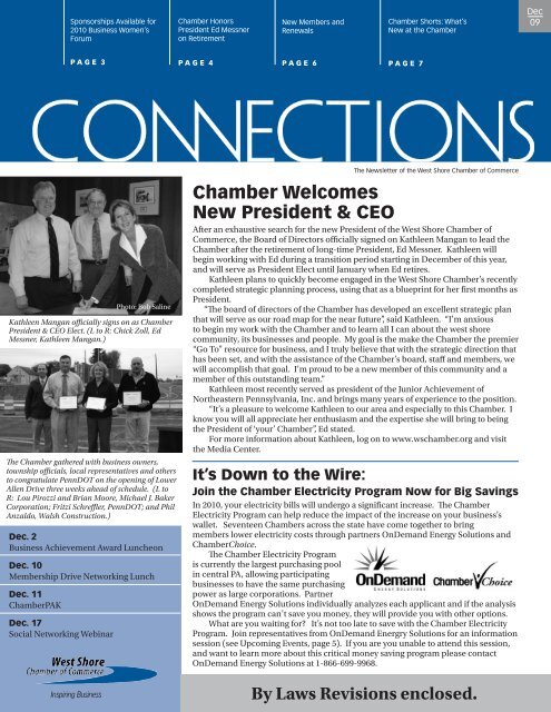Chamber Welcomes New President & CEO By Laws Revisions ...