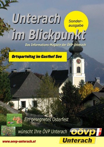 Ausgabe zum Parteitag 2009 - (ÃVP) Unterach am Attersee