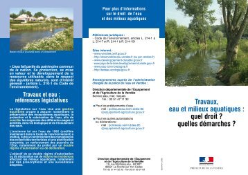 Plaquette sur l'eau.pdf - DREAL des Pays de la Loire