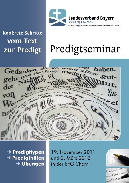 Predigtseminar - Baptisten Bayern