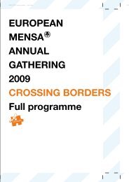 broschure - European Mensas Annual Gathering 2008 Cologne