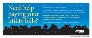 Need help paying your utility bills? - Atmos Energy