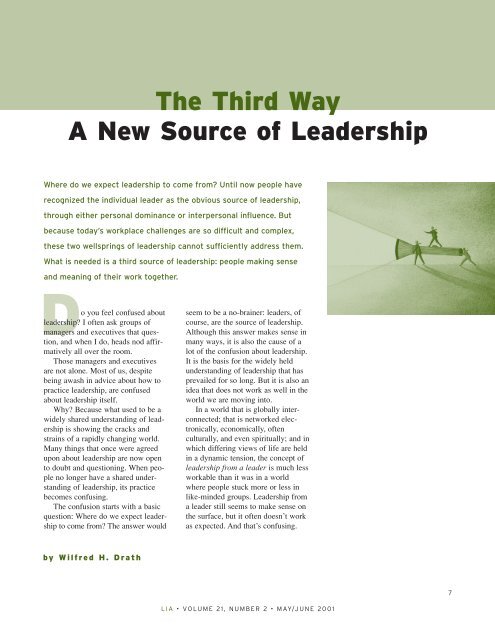 The Third Way: A New Source of Leadership - Center for Creative ...