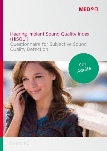 Hearing Implant Sound Quality Index (HISQUI ... - Med-El