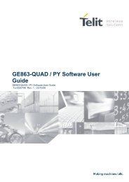 GE863-QUAD / PY Software User Guide