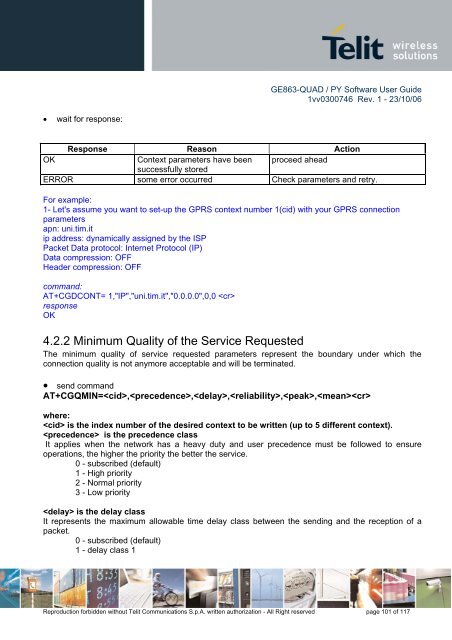 GE863-QUAD / PY Software User Guide