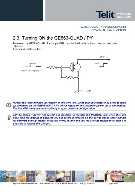 GE863-QUAD / PY Software User Guide