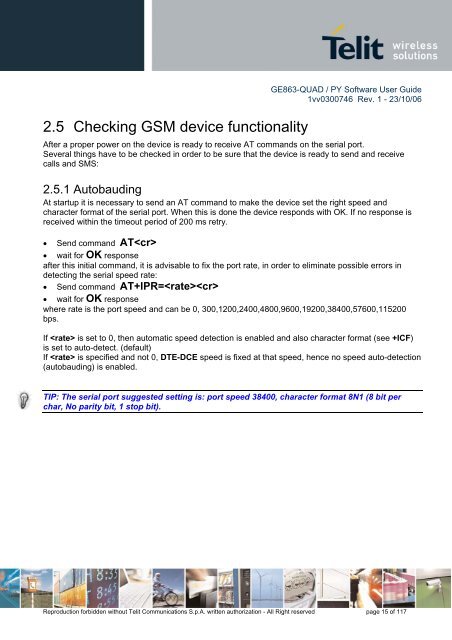 GE863-QUAD / PY Software User Guide