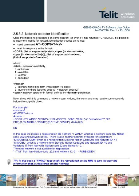 GE863-QUAD / PY Software User Guide