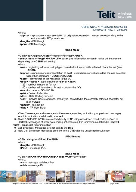 GE863-QUAD / PY Software User Guide