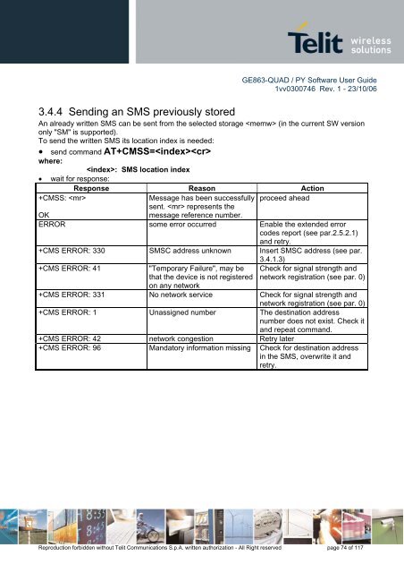 GE863-QUAD / PY Software User Guide