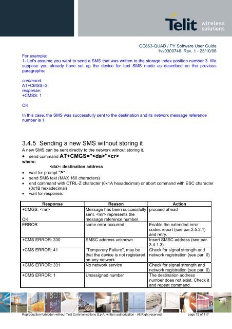 GE863-QUAD / PY Software User Guide