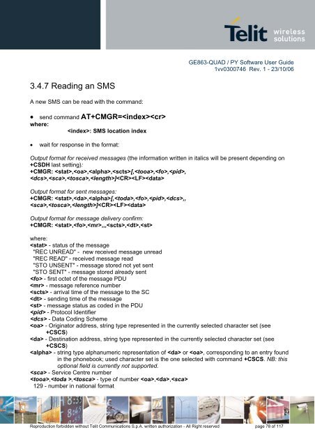 GE863-QUAD / PY Software User Guide