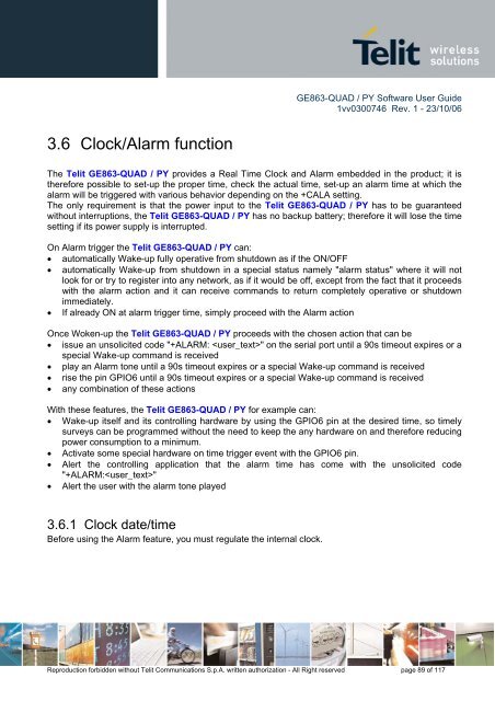 GE863-QUAD / PY Software User Guide