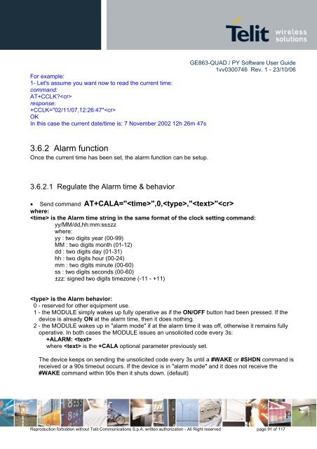 GE863-QUAD / PY Software User Guide