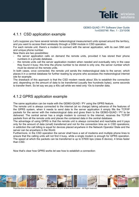 GE863-QUAD / PY Software User Guide