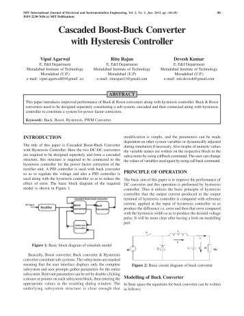 Cascaded Boost-Buck Converter with Hysteresis ... - MIT Publications