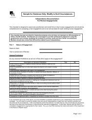 Independence Documentation - Institute of Chartered Accountants of ...