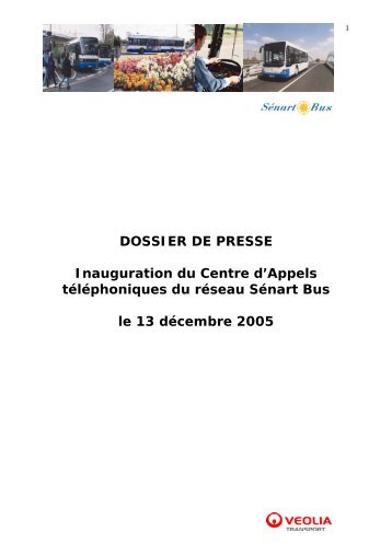 DOSSIER DE PRESSE - Veolia Transport - Transports