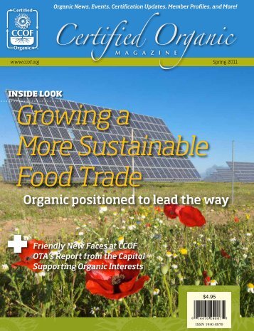 Growing a More Sustainable Food Trade - CCOF