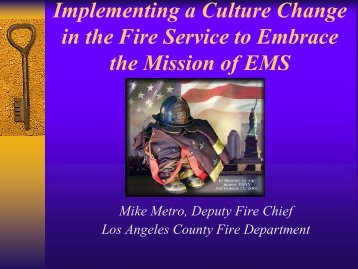 Implementing a Culture Change in the Fire Service
