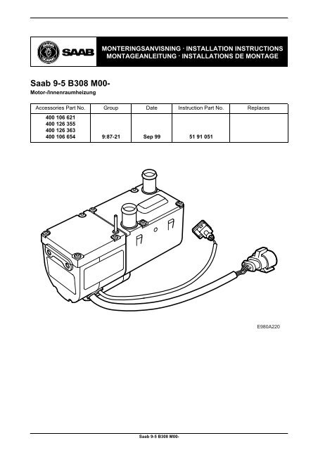 Saab 9-5 B308 M00- - SaabDocs.com