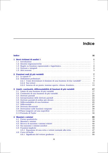 Note di Analisi Matematica 2 - Esercizi e Dispense - UniversitÃ  degli ...