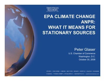 epa climate change anpr - Troutman Sanders LLP