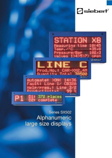 SX502 - Siebert Industrieelektronik GmbH