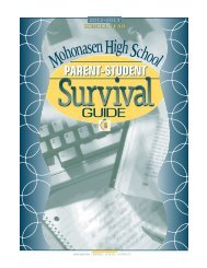 Survival Guide (PDF) - Mohonasen Central School District