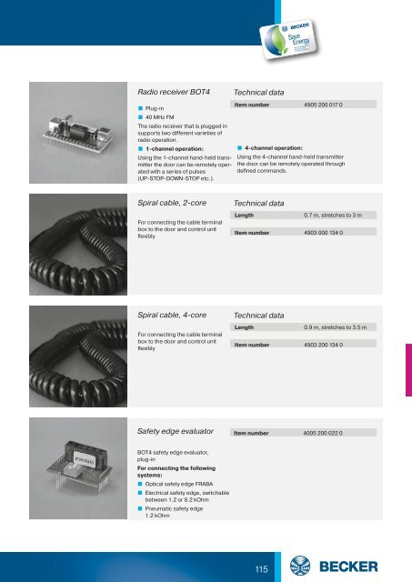 Complete catalogue roller shutter automation - Becker-Antriebe ...