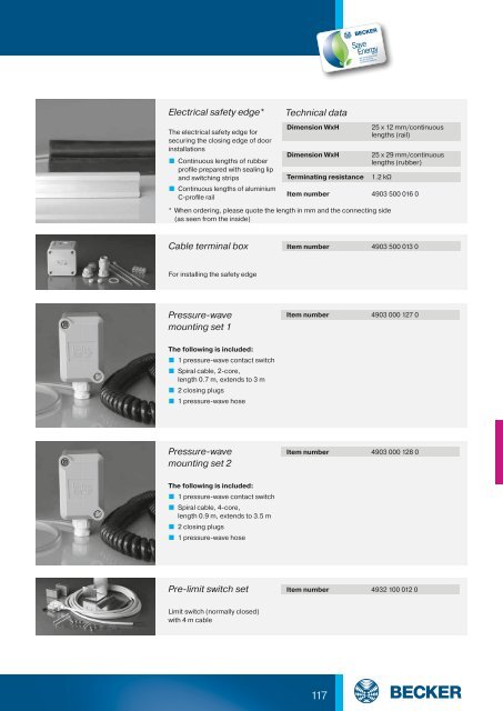 Complete catalogue roller shutter automation - Becker-Antriebe ...