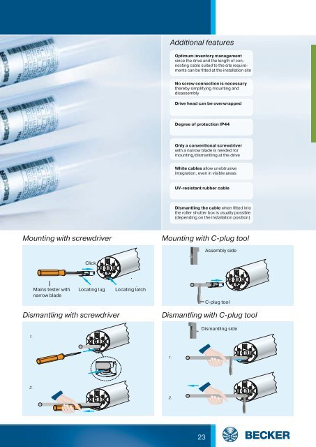 Complete catalogue roller shutter automation - Becker-Antriebe ...