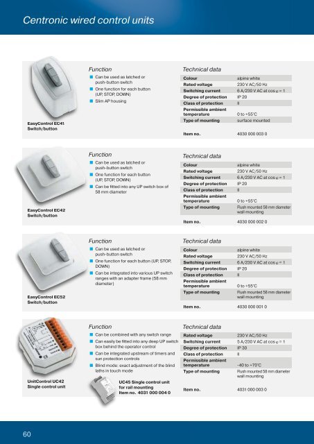 Complete catalogue roller shutter automation - Becker-Antriebe ...