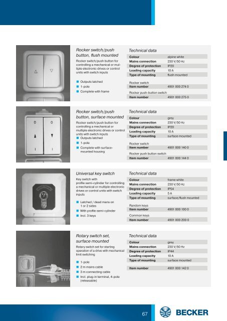 Complete catalogue roller shutter automation - Becker-Antriebe ...