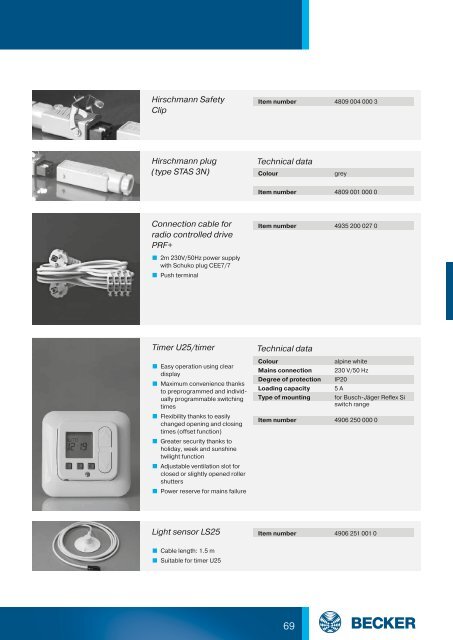 Complete catalogue roller shutter automation - Becker-Antriebe ...