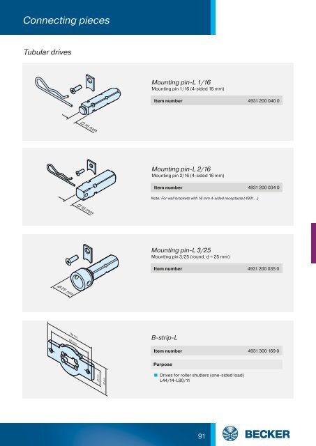 Complete catalogue roller shutter automation - Becker-Antriebe ...