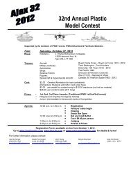 32nd Annual Plastic Model Contest - DH Scale Modeler's Club