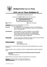 Gemeinderatsprotokoll (56 KB) - .PDF - Laa an der Thaya