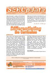 Differentiating the Curriculum - SERU